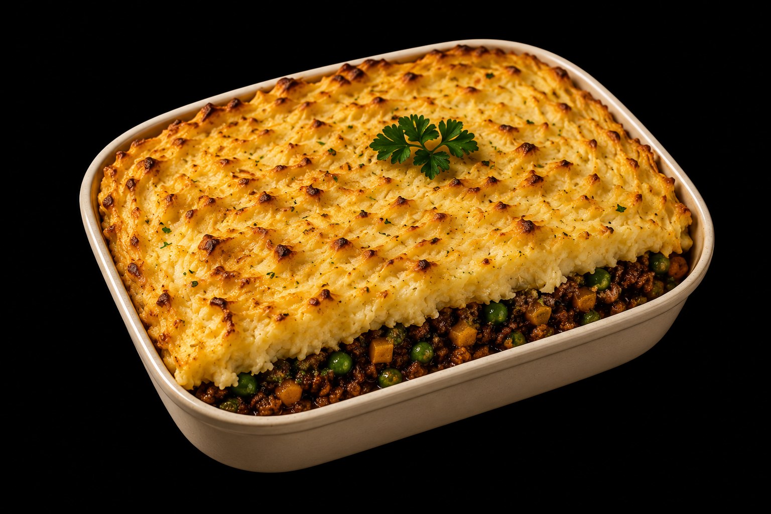 Hachis parmentier d'épinards & beurre de cacahuète